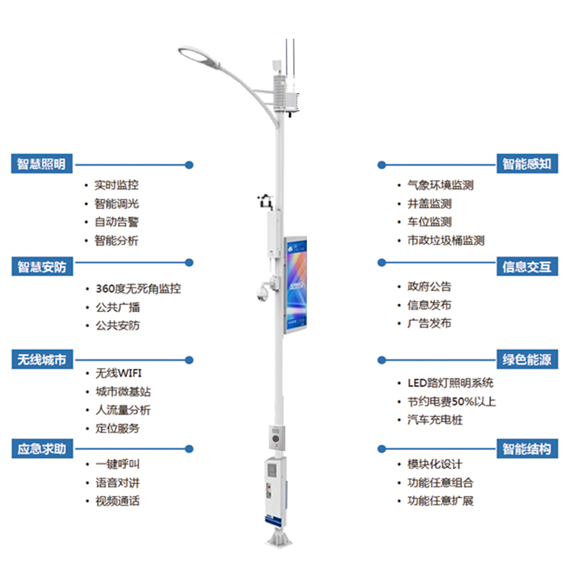 智慧灯杆效果图